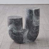 Global Views Marble Tube Table Side Tables