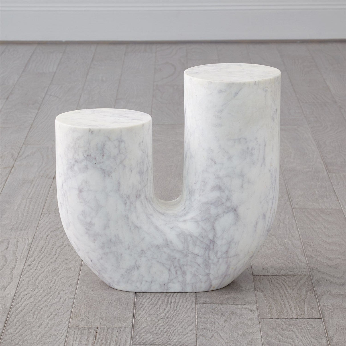 Global Views Marble Tube Table Side Tables
