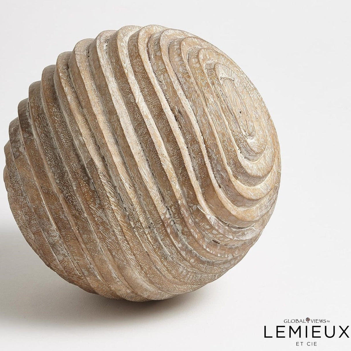 Global Views Moulard Wooden Sphere Decor global-views- CLL9.90018
