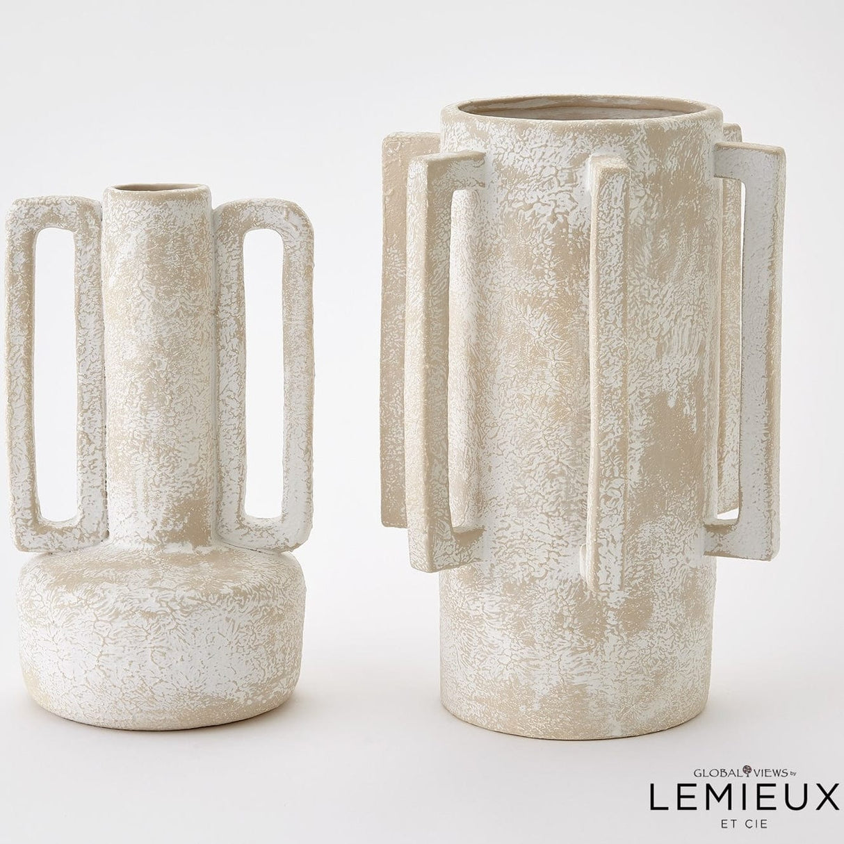 Global Views Normandie & Bretagne Vase Collection Ceramic Vase