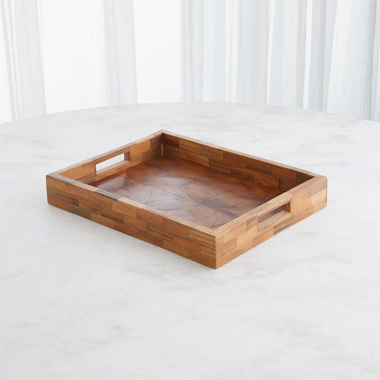 Global Views Quartered Wood Trays Trays