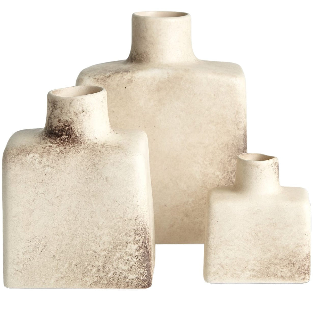 Global Views Short Stack Bottle Set Ceramic Bottles global-views-1.10726-1.10725-1.10724 651083107263-651083107256-651083107249