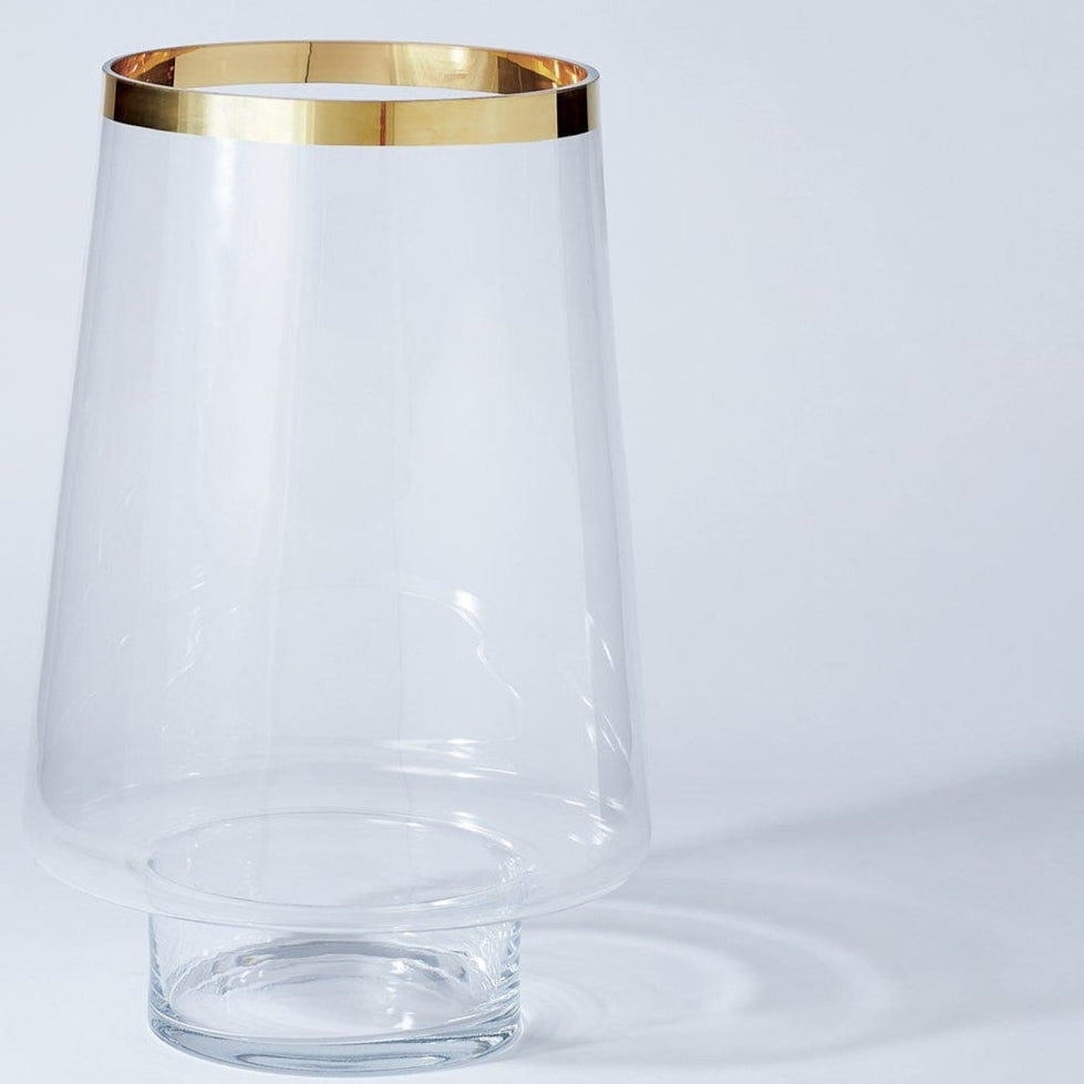 Gold Banded Hurricane Decorative Objects