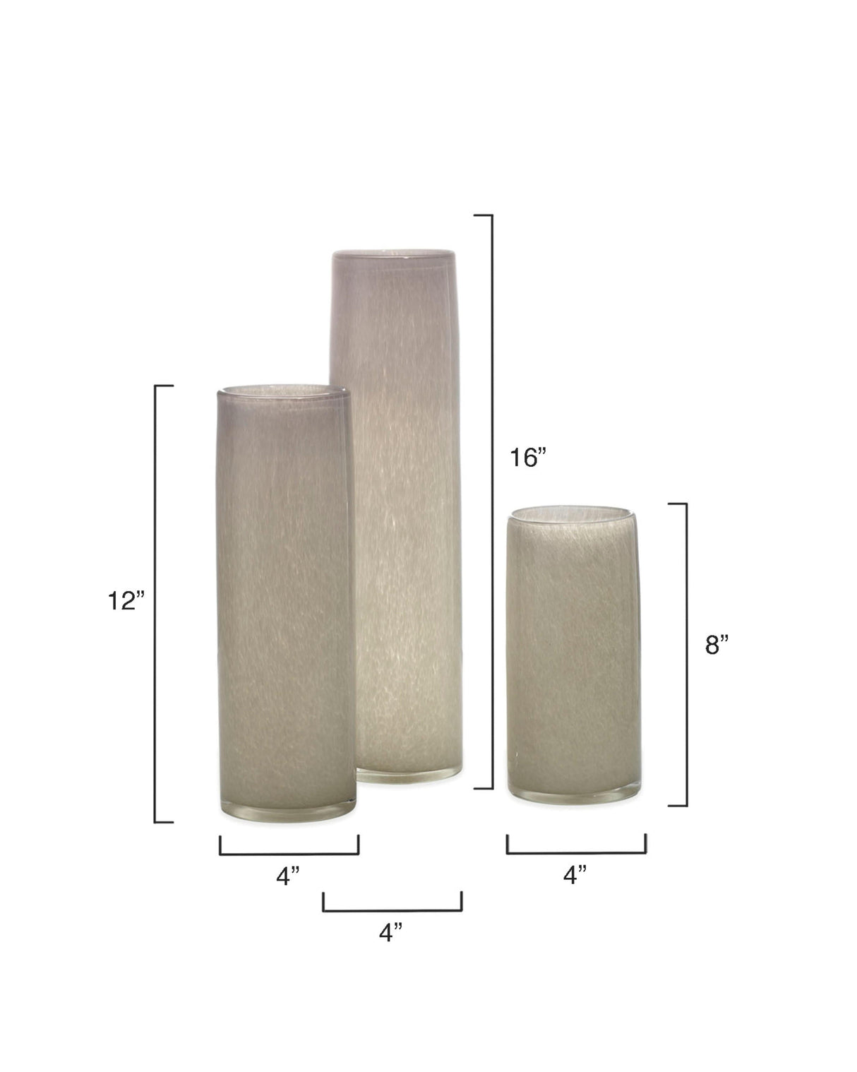 Gwendolyn Hand Blown Vases (Set of 3) Decorative Object