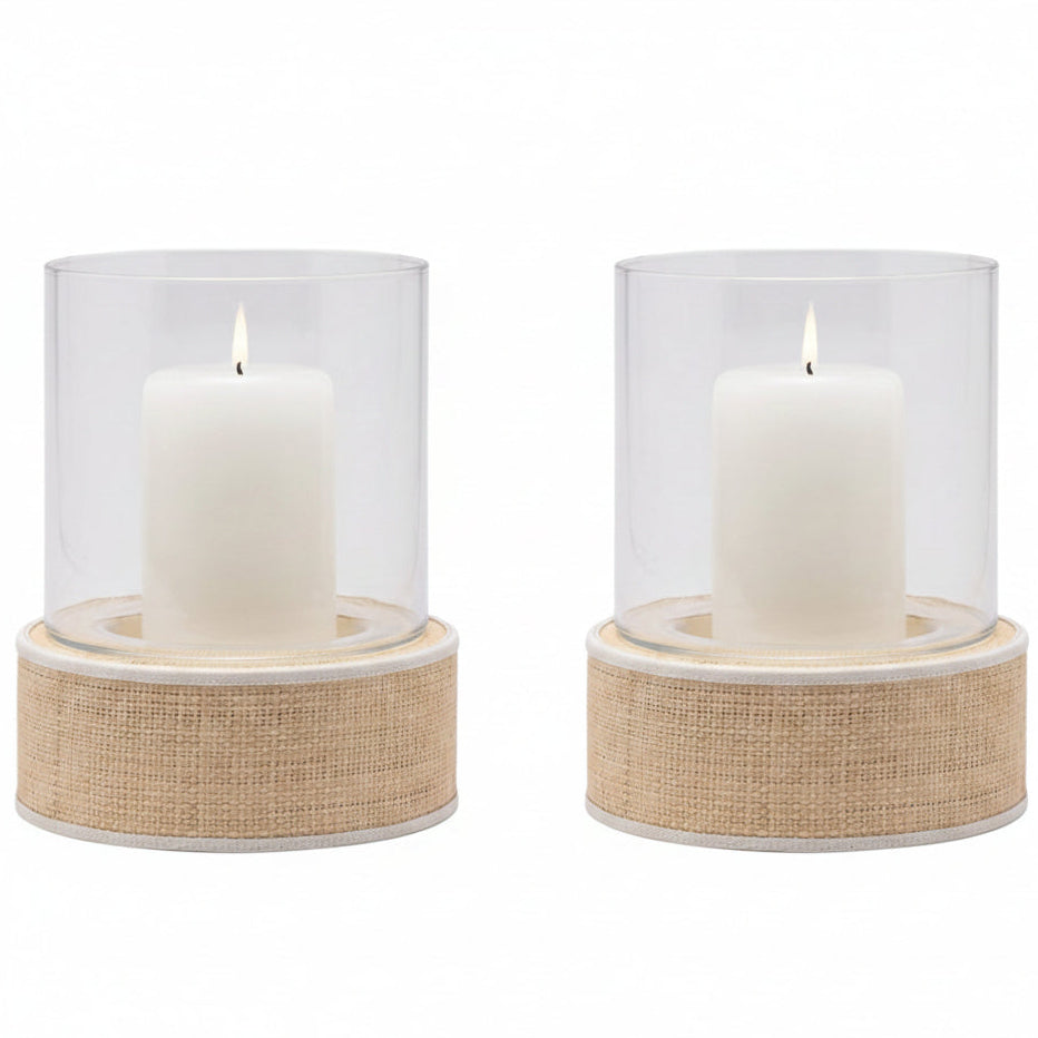 Hanford Hurricane (Pack of 2) Candleholders 06HANF-NTWH-MDHC
