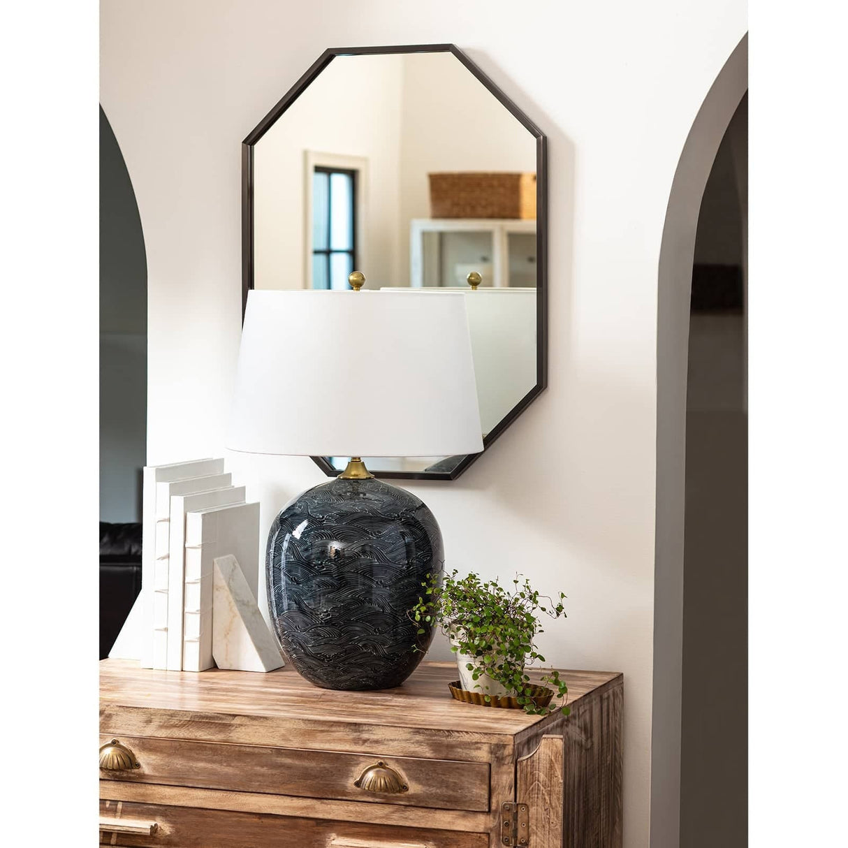 Harbor Ceramic Table Lamp Lamp 13-1289BLK 844717093982