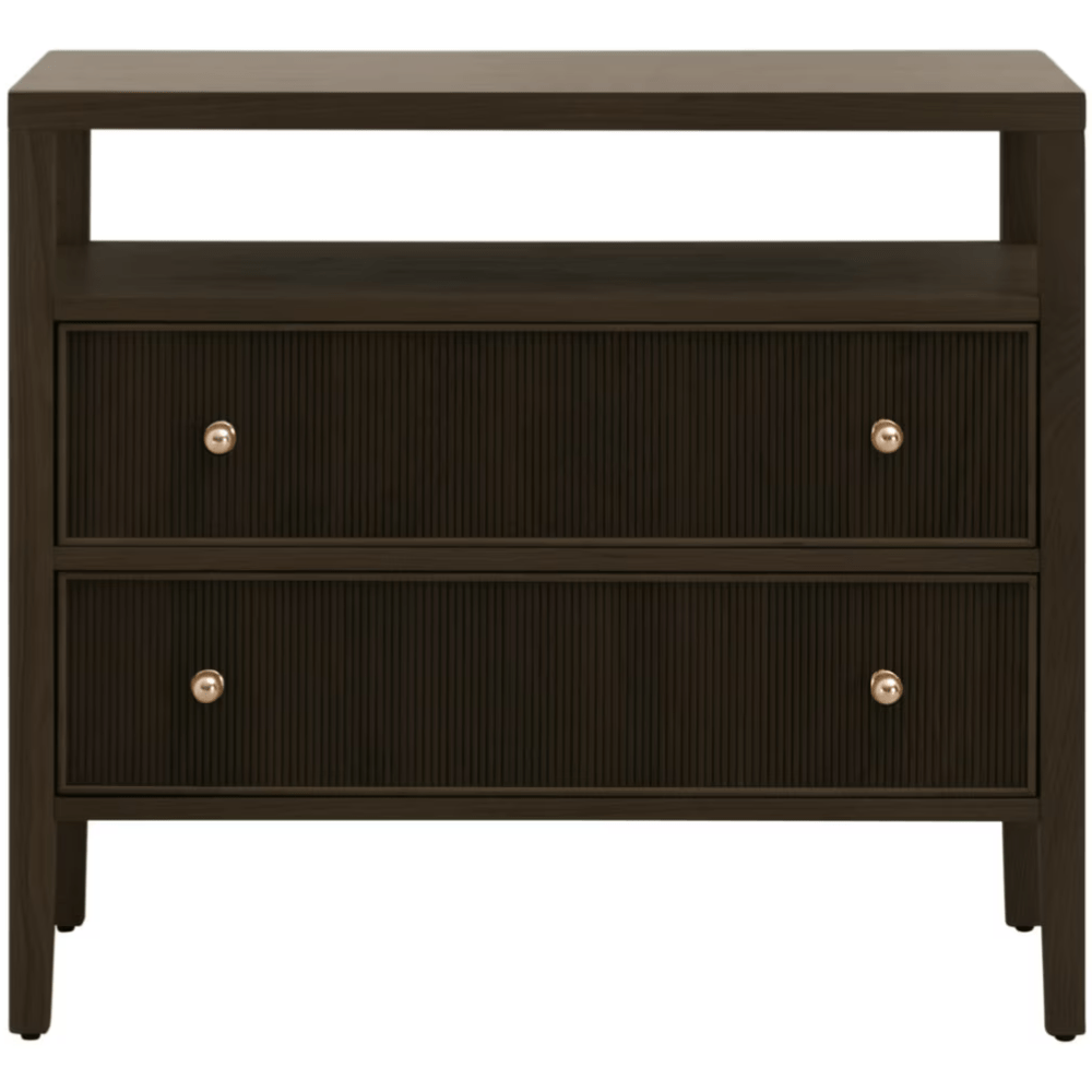 Highland Open Shelf Nightstand Nightstand 5257.DB-OAK 842279147372