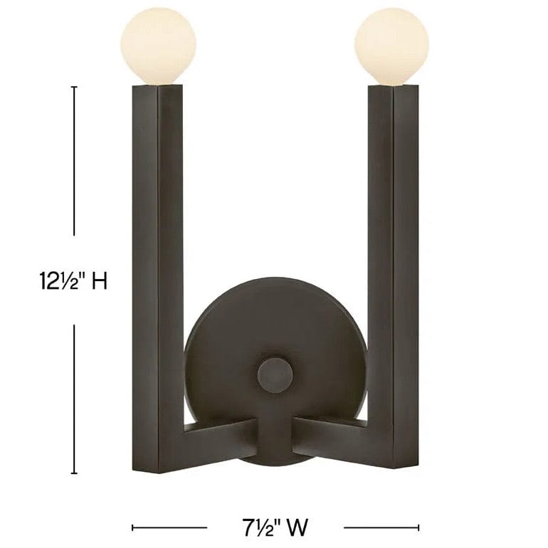 Hinkley Ezra Two Light Sconce Wall Sconces