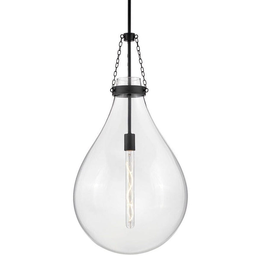 Hinkley Lighting Eloise Large Pendant Teardrop Pendant hinkley-46054BK 640665460582
