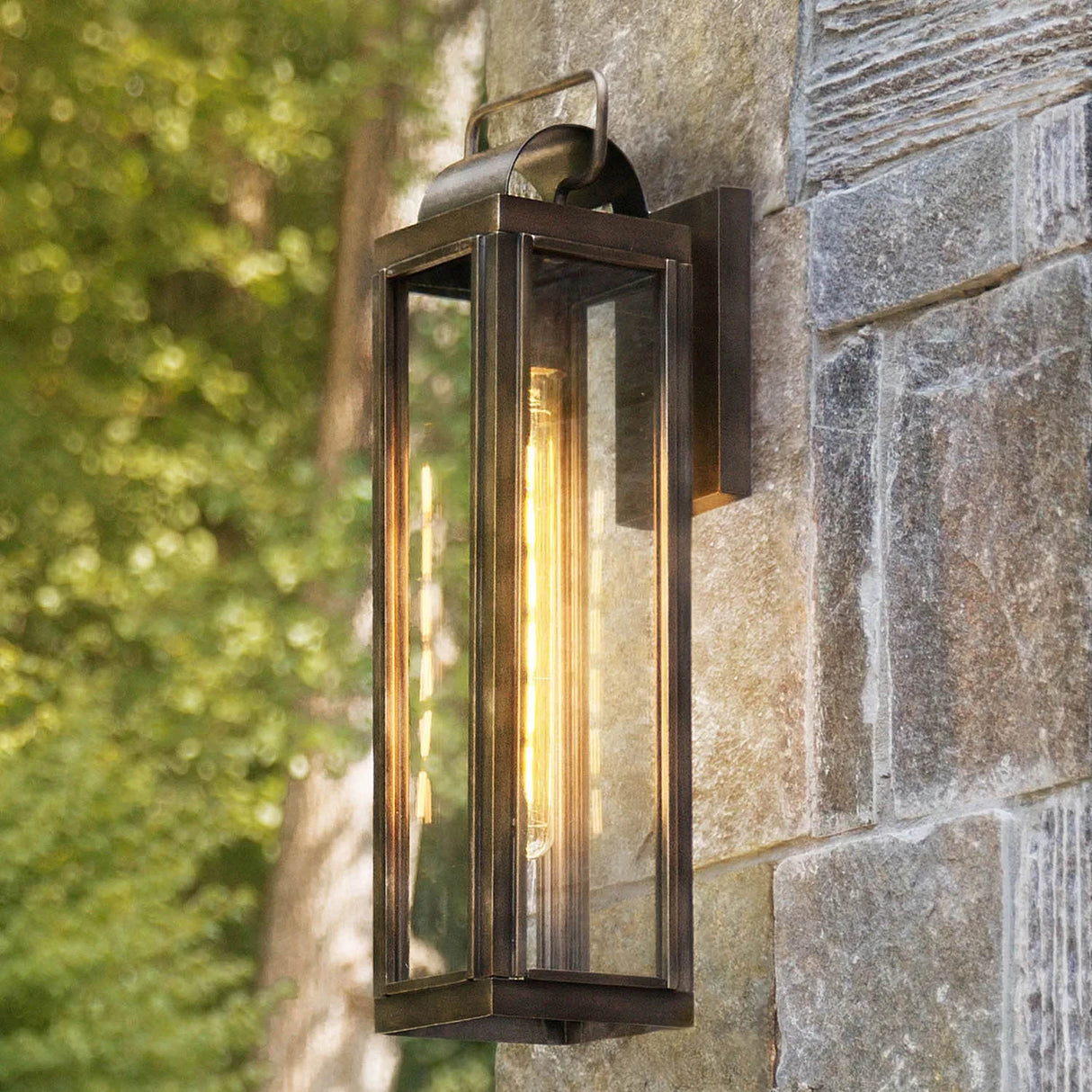 Hinkley Lighting Sag Harbor Large Wall Mount Lantern - Burnished Bronze Lighting
