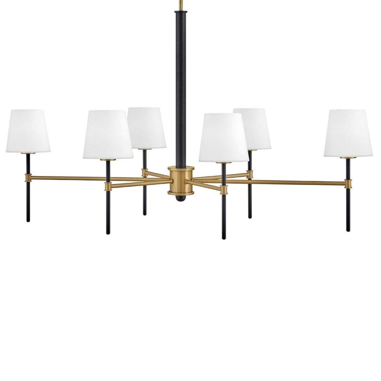 Hinkley Lighting Saunders 6 Light Linear Pendant Pendants hinkley-46955BK-LCB