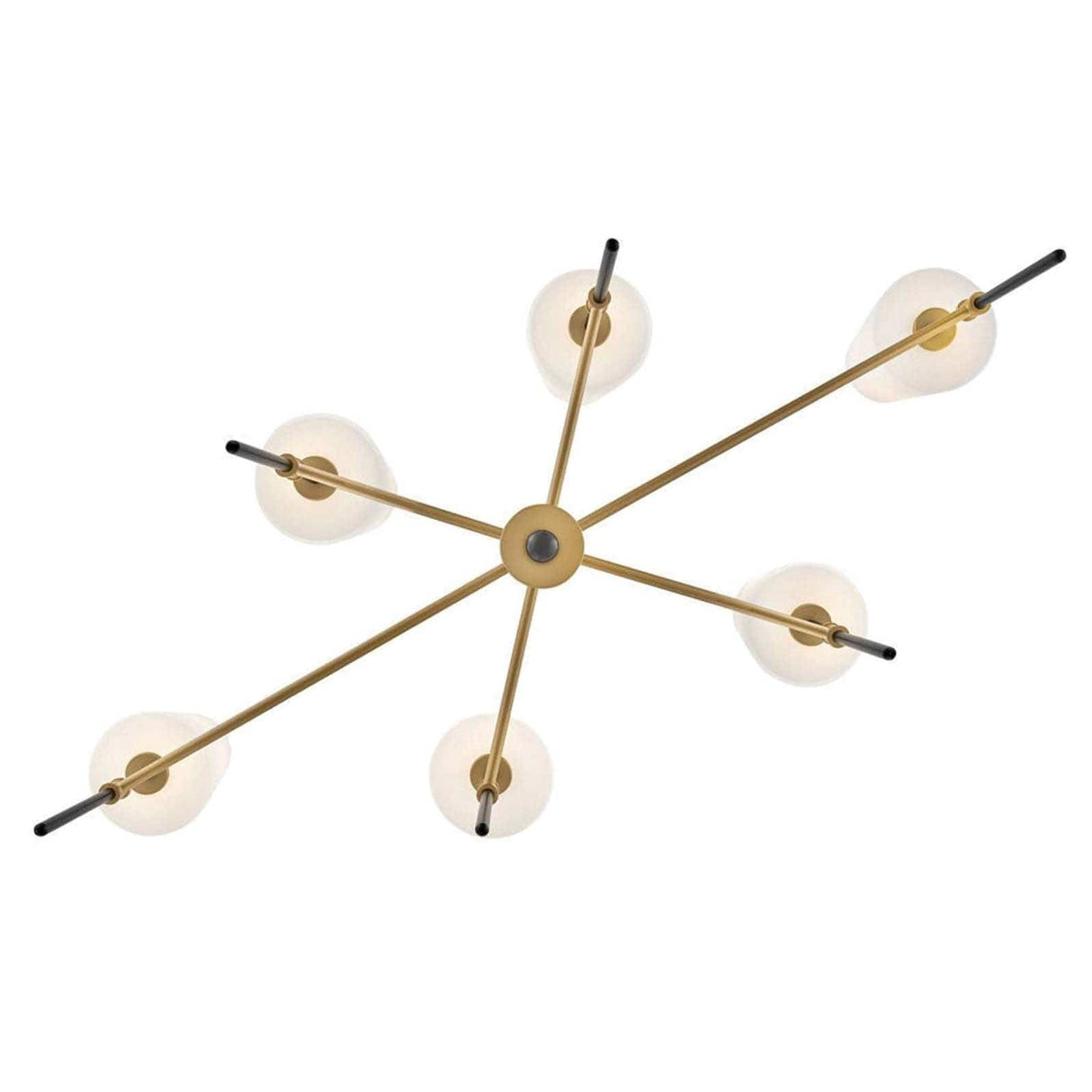 Hinkley Lighting Saunders 6 Light Linear Pendant Pendants hinkley-46955BK-LCB
