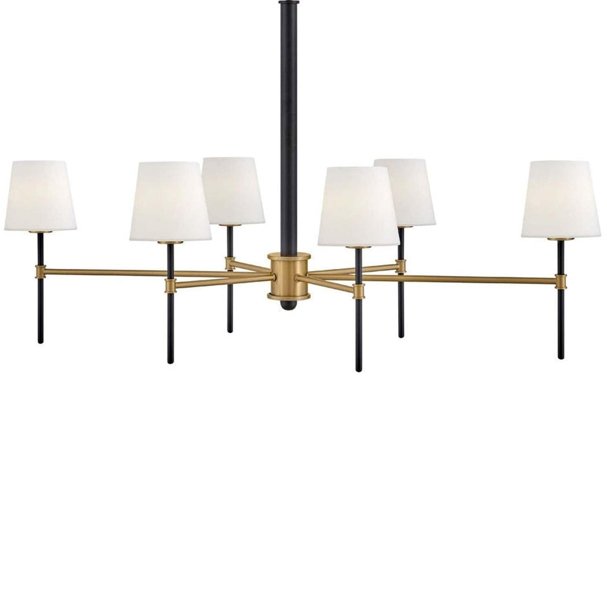 Hinkley Lighting Saunders 6 Light Linear Pendant Pendants hinkley-46955BK-LCB