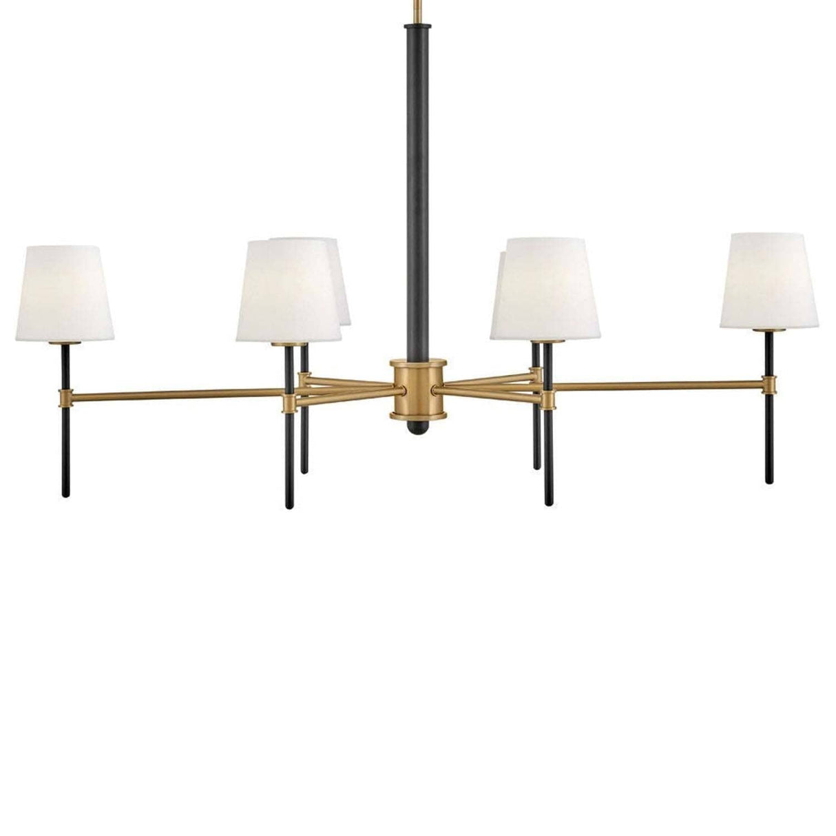 Hinkley Lighting Saunders 6 Light Linear Pendant Pendants hinkley-46955BK-LCB