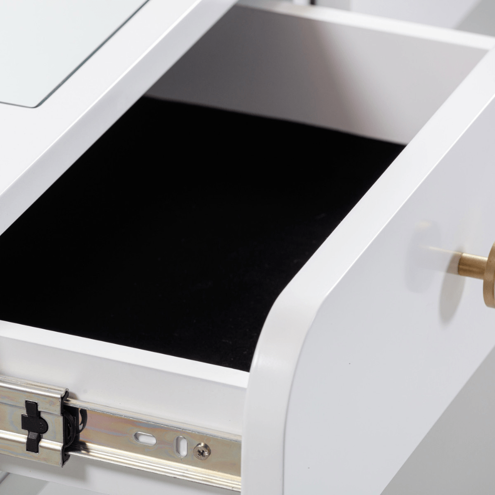 Hollywood White Vanity Desk Vanity Desk