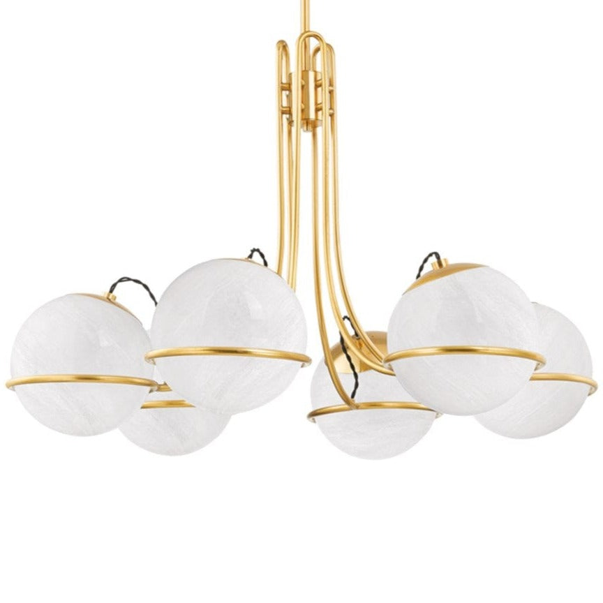 Hudson Valley Hingham Chandelier Chandeliers hudson-valley-3940-AGB 806134916978