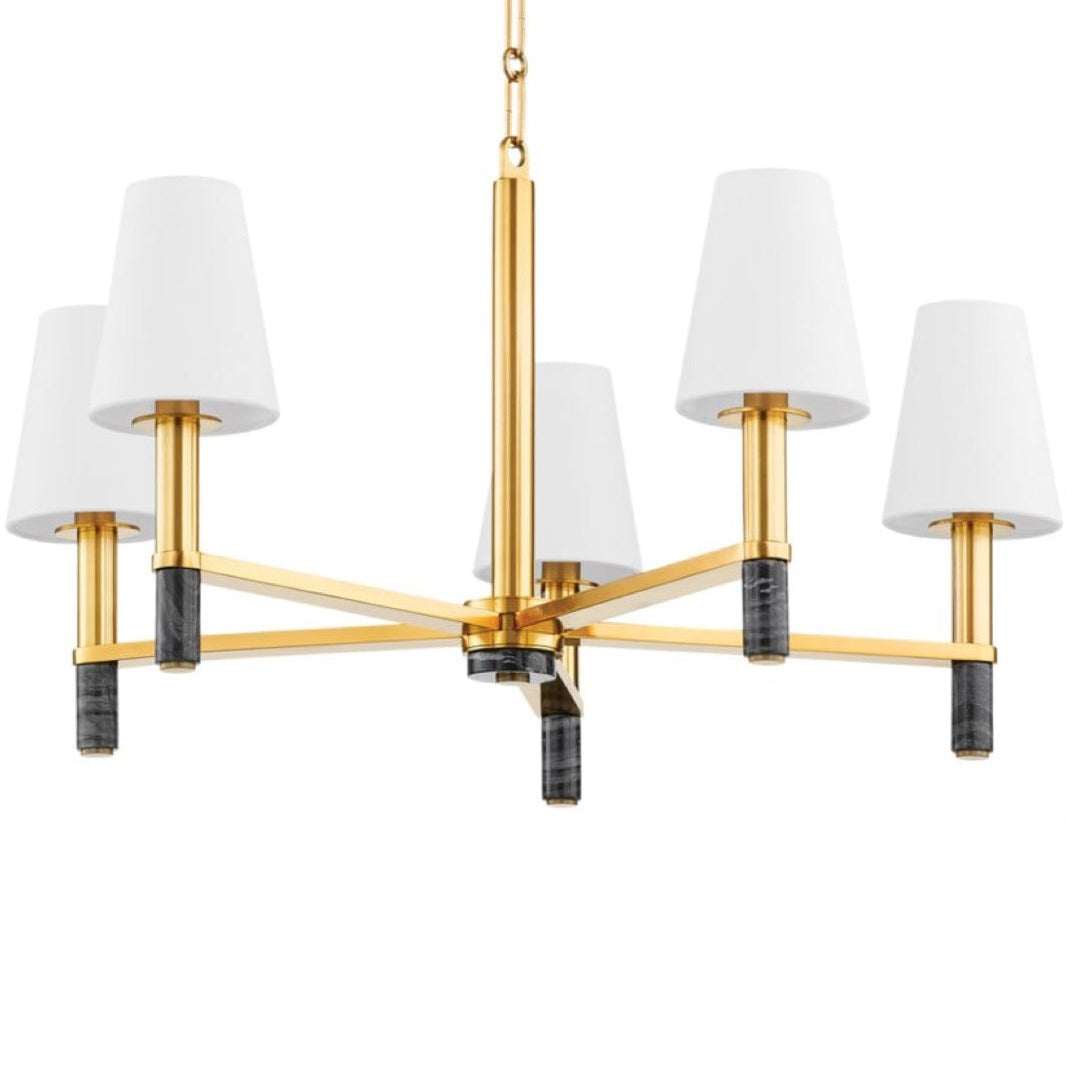 Hudson Valley Montreal Chandelier Chandeliers hudson-valley-5630-AGB 806134917234