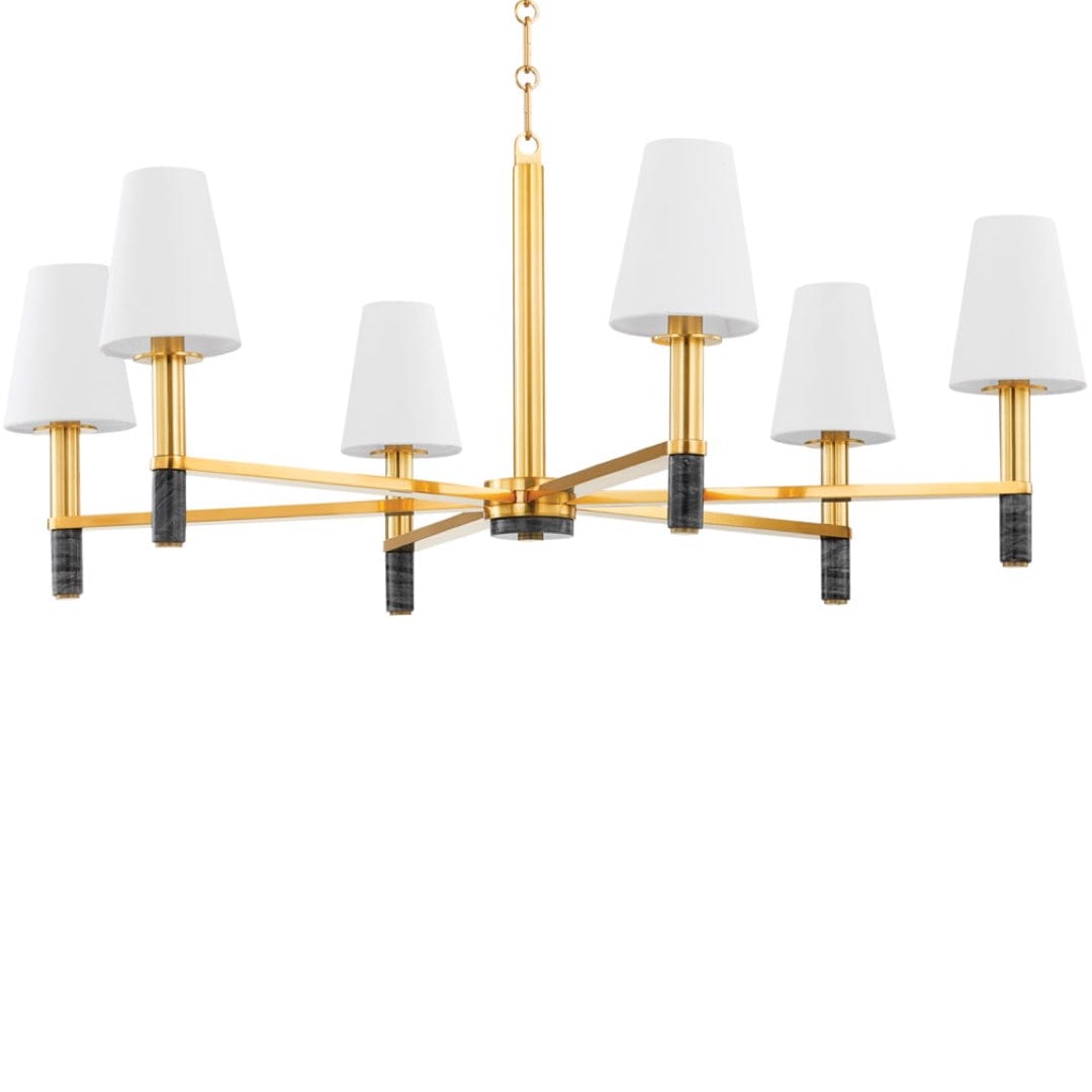 Hudson Valley Montreal Chandelier Chandeliers hudson-valley-5640-AGB 806134917258