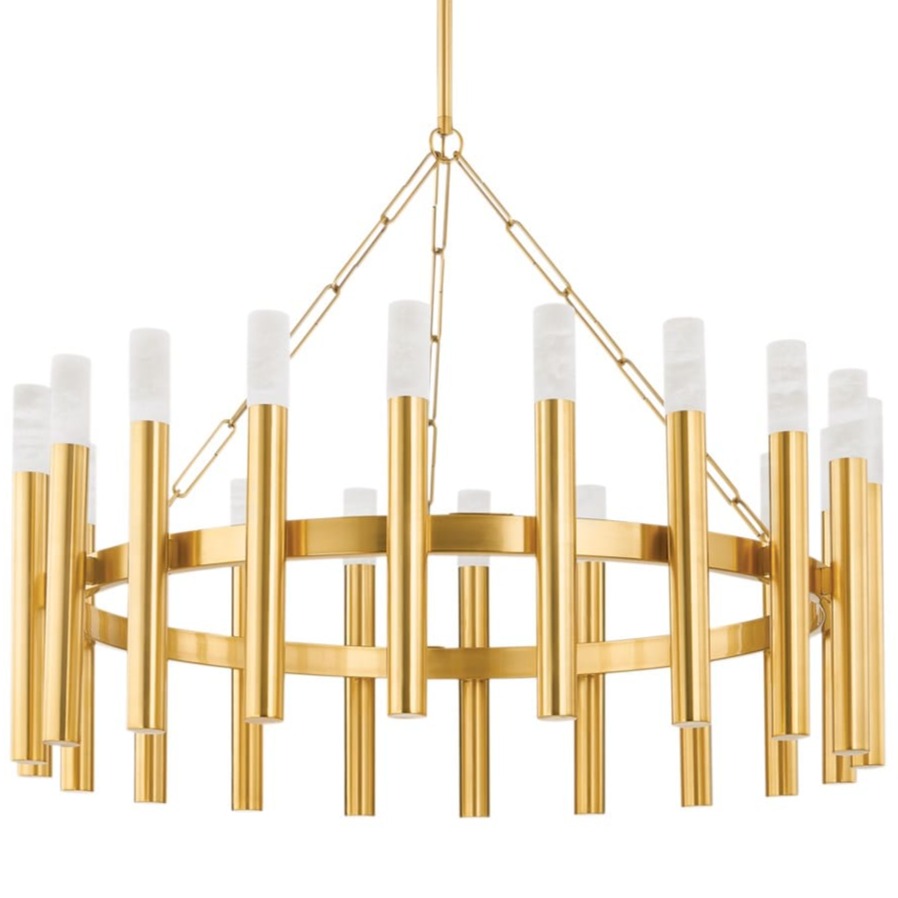 Hudson Valley Pali Chandlier Chandeliers hudson-valley-5742-AGB 806134917319