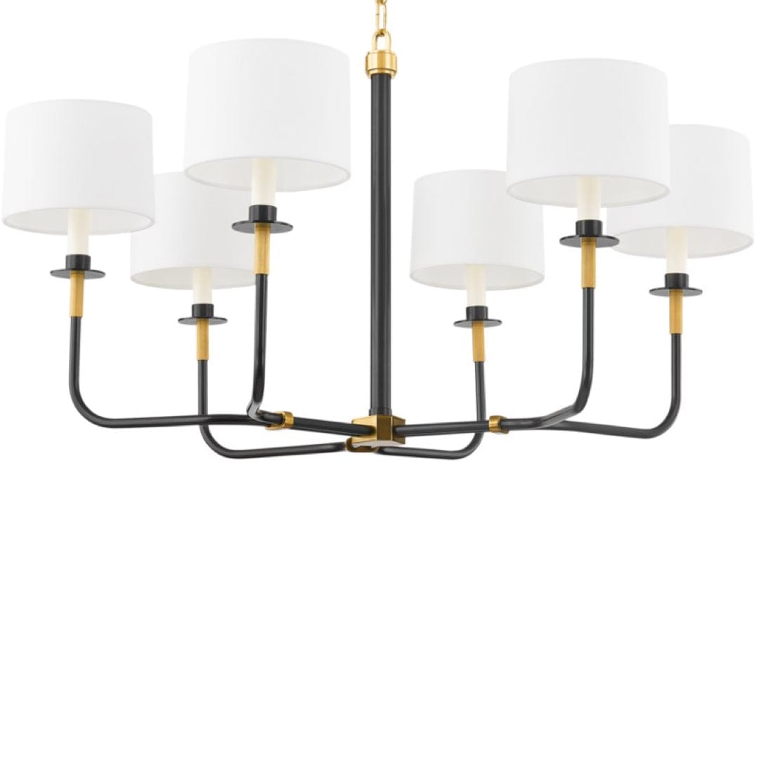 Hudson Valley Paramus Chandelier Chandeliers hudson-valley-9136-AOB 806134917852