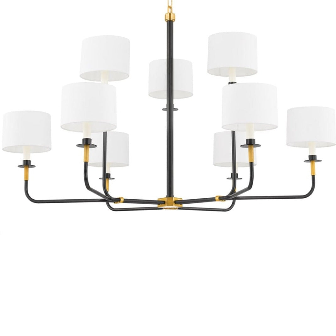 Hudson Valley Paramus Chandelier Chandeliers hudson-valley-9148-AOB 806134917890