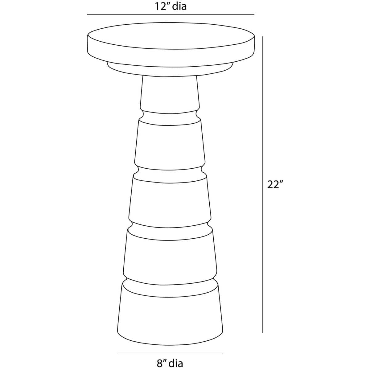 Imani Drink Table Accent & Side Tables FAI24