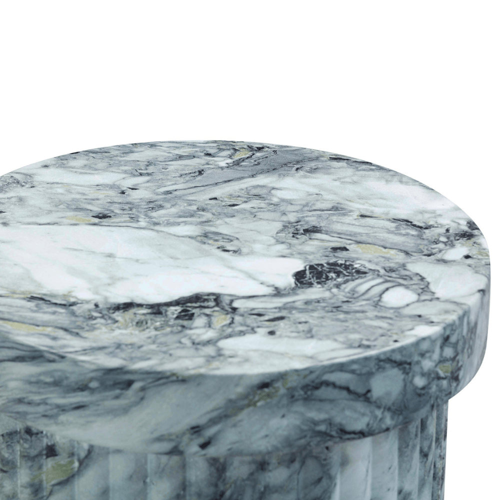 Isaac Marble Pattern Concrete Indoor/Outdoor Side Table Side Tables TOV-OC54360