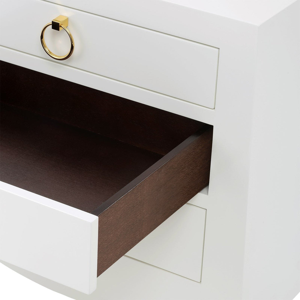Jacqui 3-Drawer Side Table - White Side Table