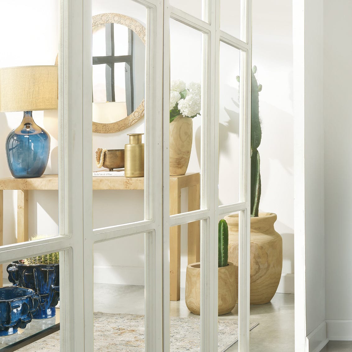 Jamie Young Co. Relief Carved Round Mirror Mirrors jamie-young-6RELI-RNDNA 688933036664