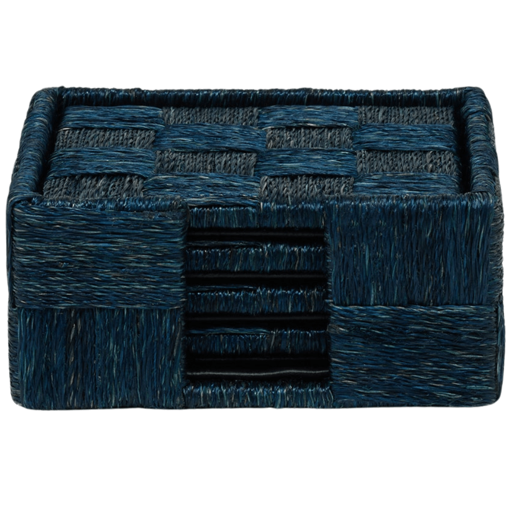 Jasby Coasters (Set of 4) Kitchen Accessory BARJASBY-NVY-COSQ