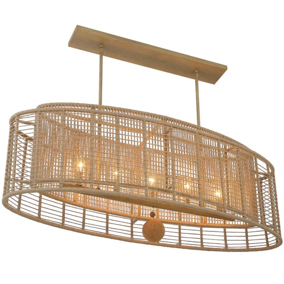 Jayna 5-Light Linear Oval Chandelier Chandelier JAY-A5007-BS 633779098673