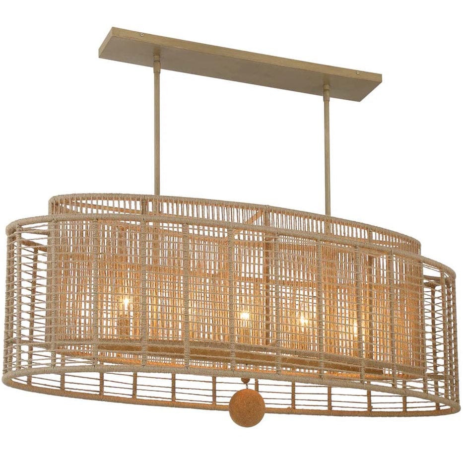 Jayna 5-Light Linear Oval Chandelier Chandelier JAY-A5007-BS 633779098673