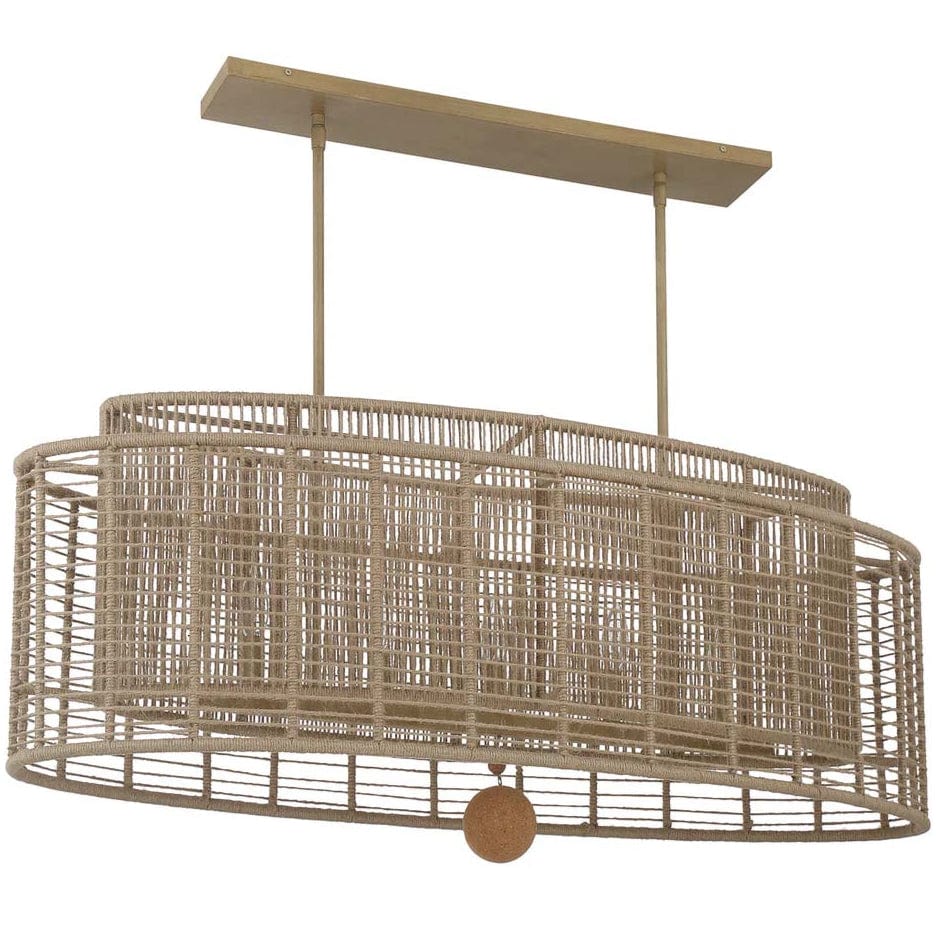 Jayna 5-Light Linear Oval Chandelier Chandelier JAY-A5007-BS 633779098673