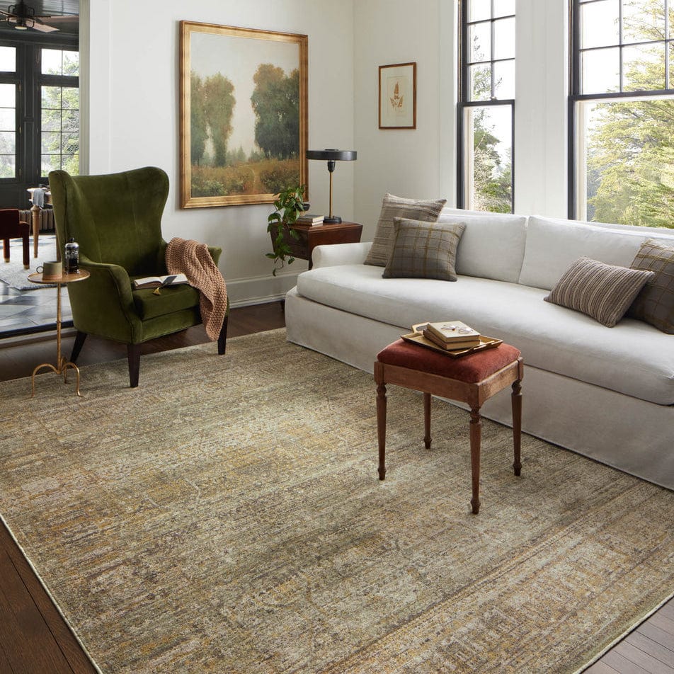 Jean Stoffer Bradbury Rug - Dove/Gold Rugs