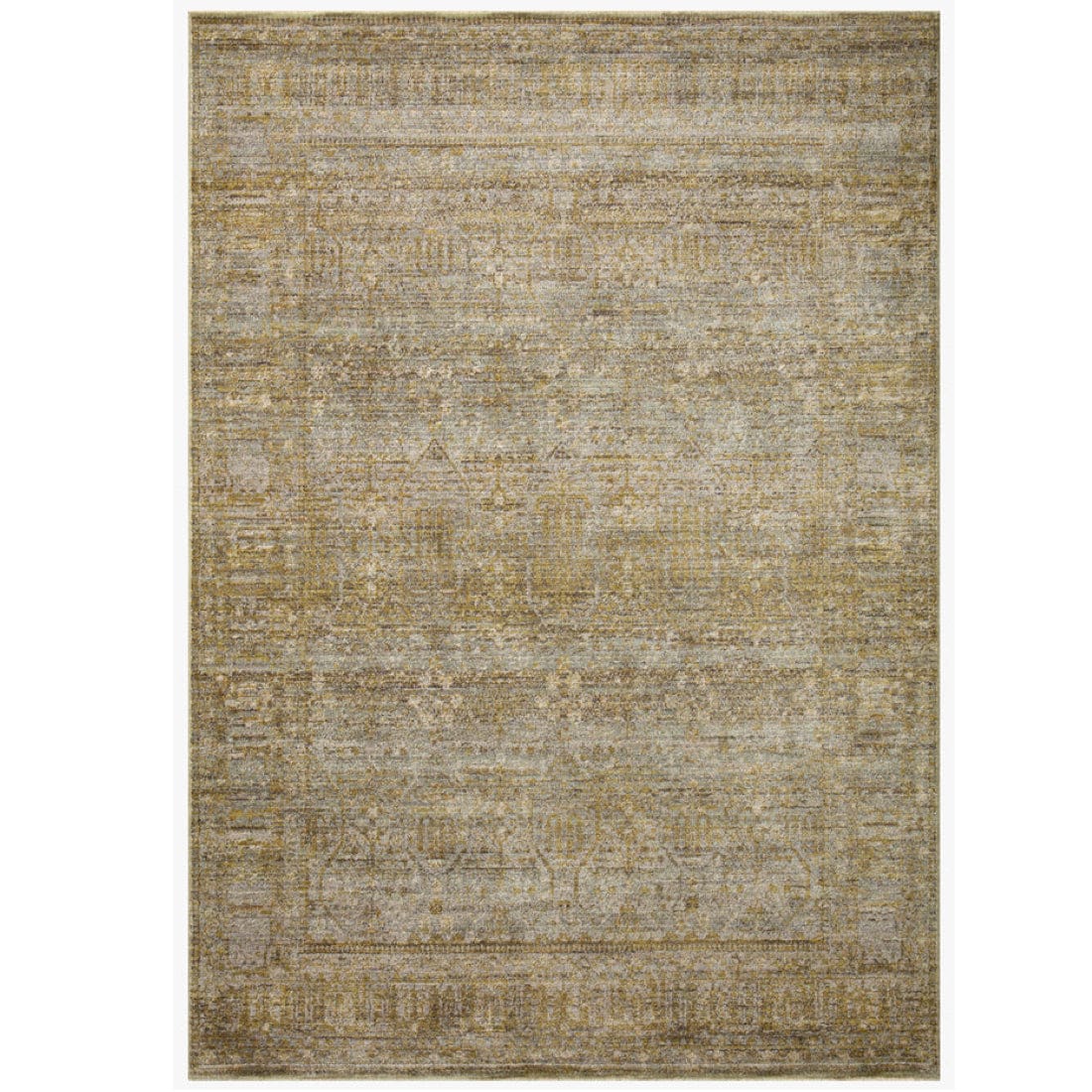 Jean Stoffer Bradbury Rug - Dove/Gold Rugs
