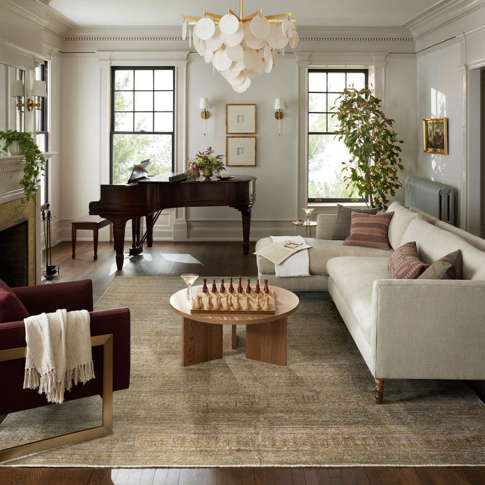 Jean Stoffer Bradbury Rug - Dove/Gold Rugs