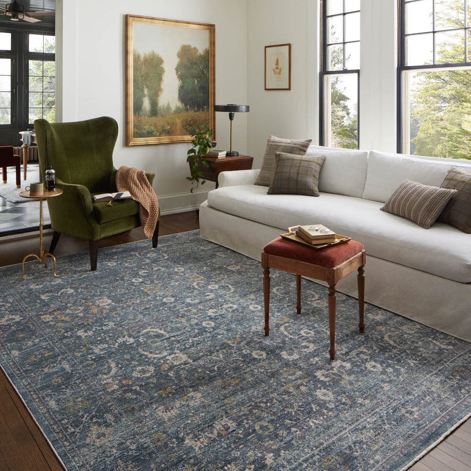 Jean Stoffer Bradbury Rug - Ocean/Gold Rugs