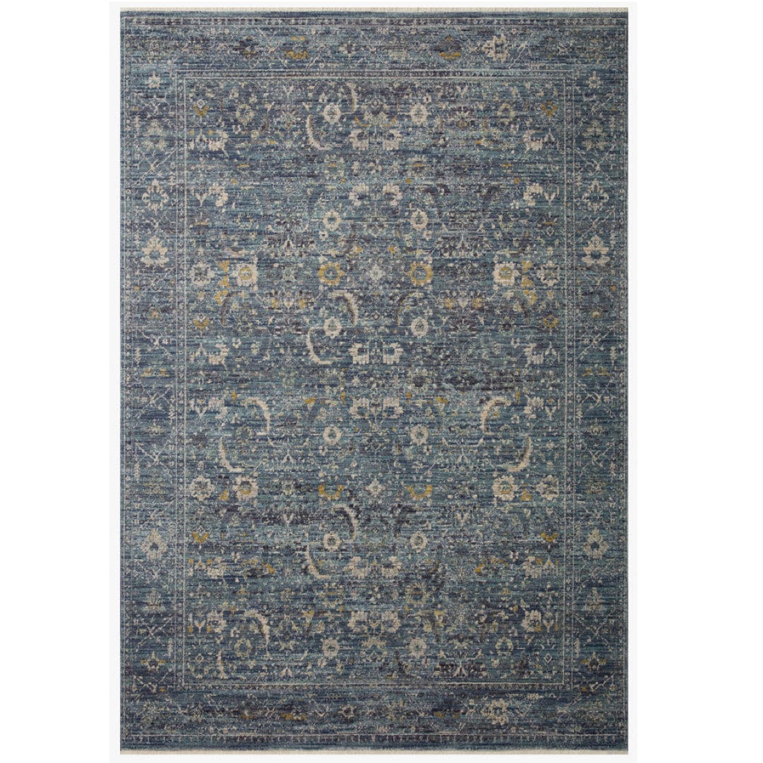 Jean Stoffer Bradbury Rug - Ocean/Gold Rugs