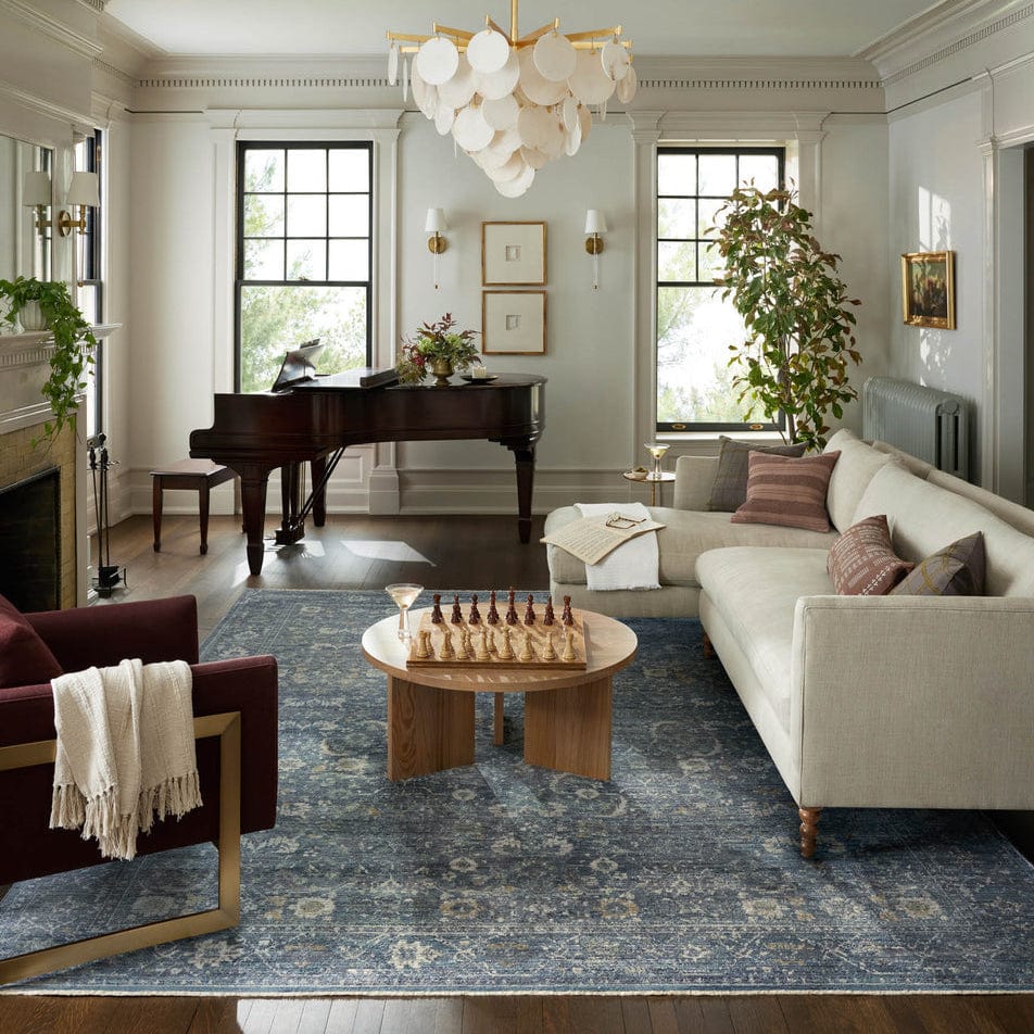 Jean Stoffer Bradbury Rug - Ocean/Gold Rugs