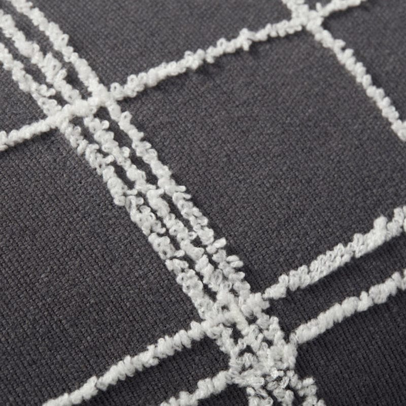 Jean Stoffer Pillow - Graphite/Ivory Pillows
