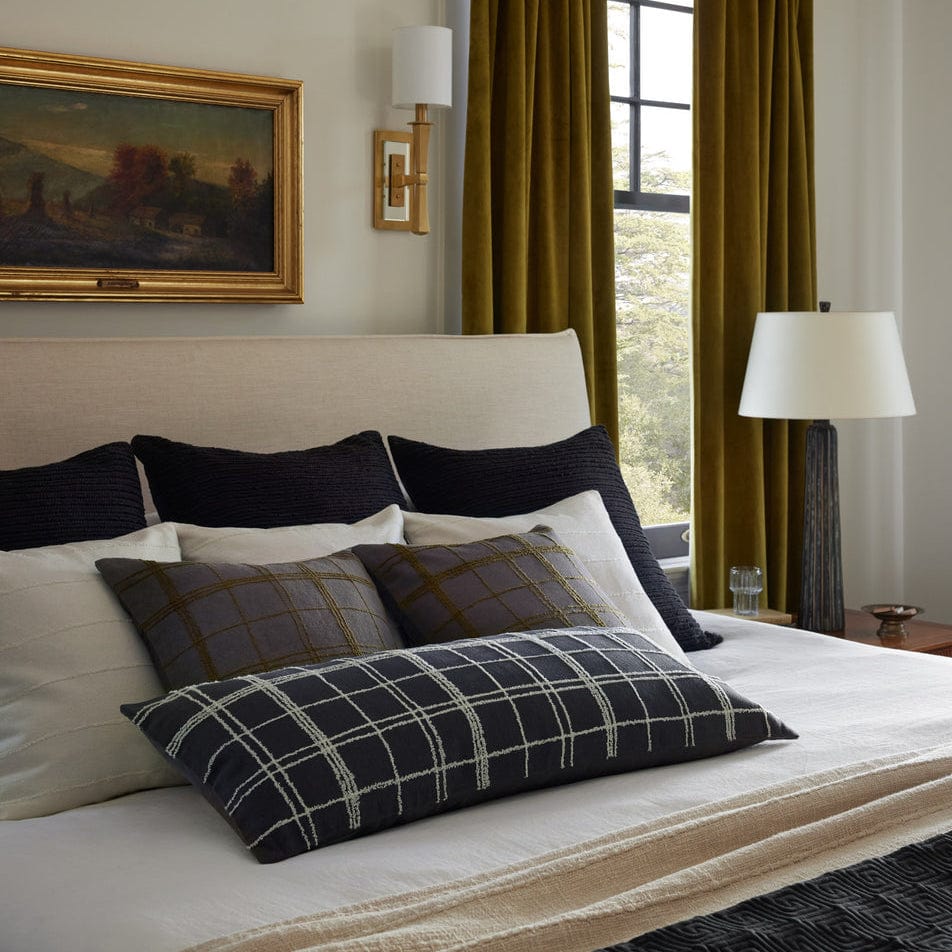 Jean Stoffer Pillow - Graphite/Ivory Pillows