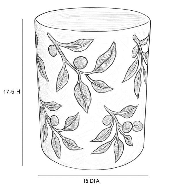 Joyous Citrus Indoor/Outdoor Side Table Outdoor Side Tables