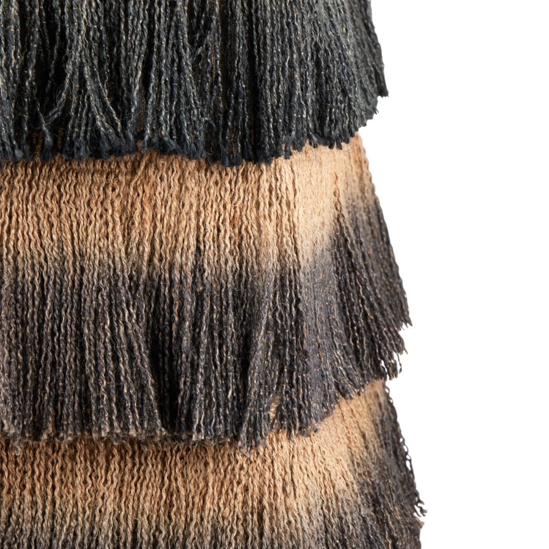 Jute Fringe Ottoman Ottomans + Stools