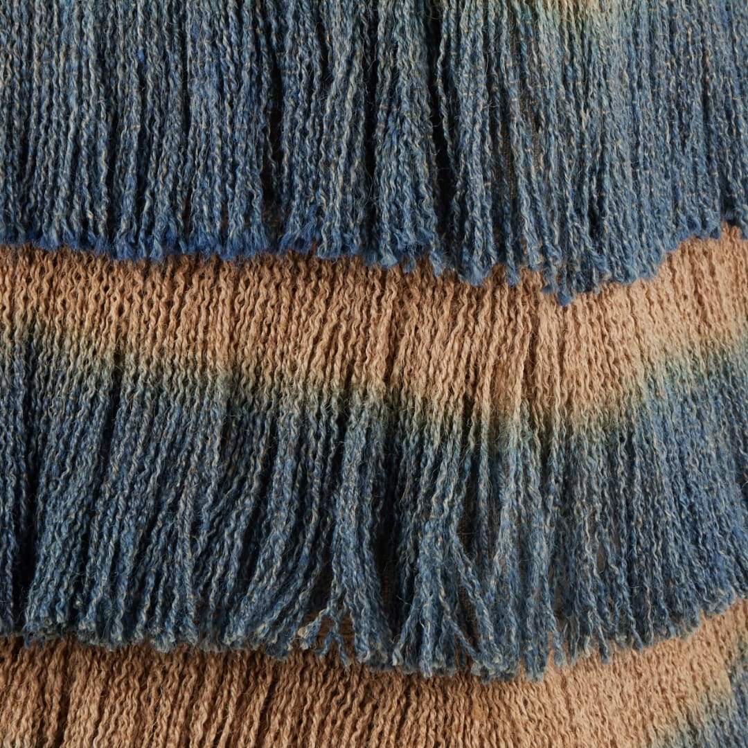 Jute Fringe Ottoman Ottomans + Stools