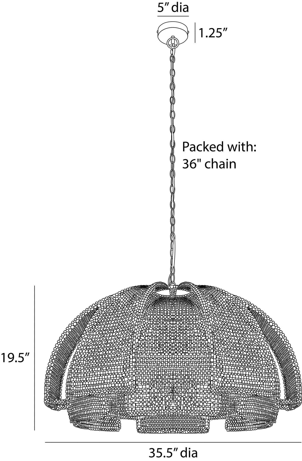 Kamari Pendant Pendant Lighting DMS23 796505724892