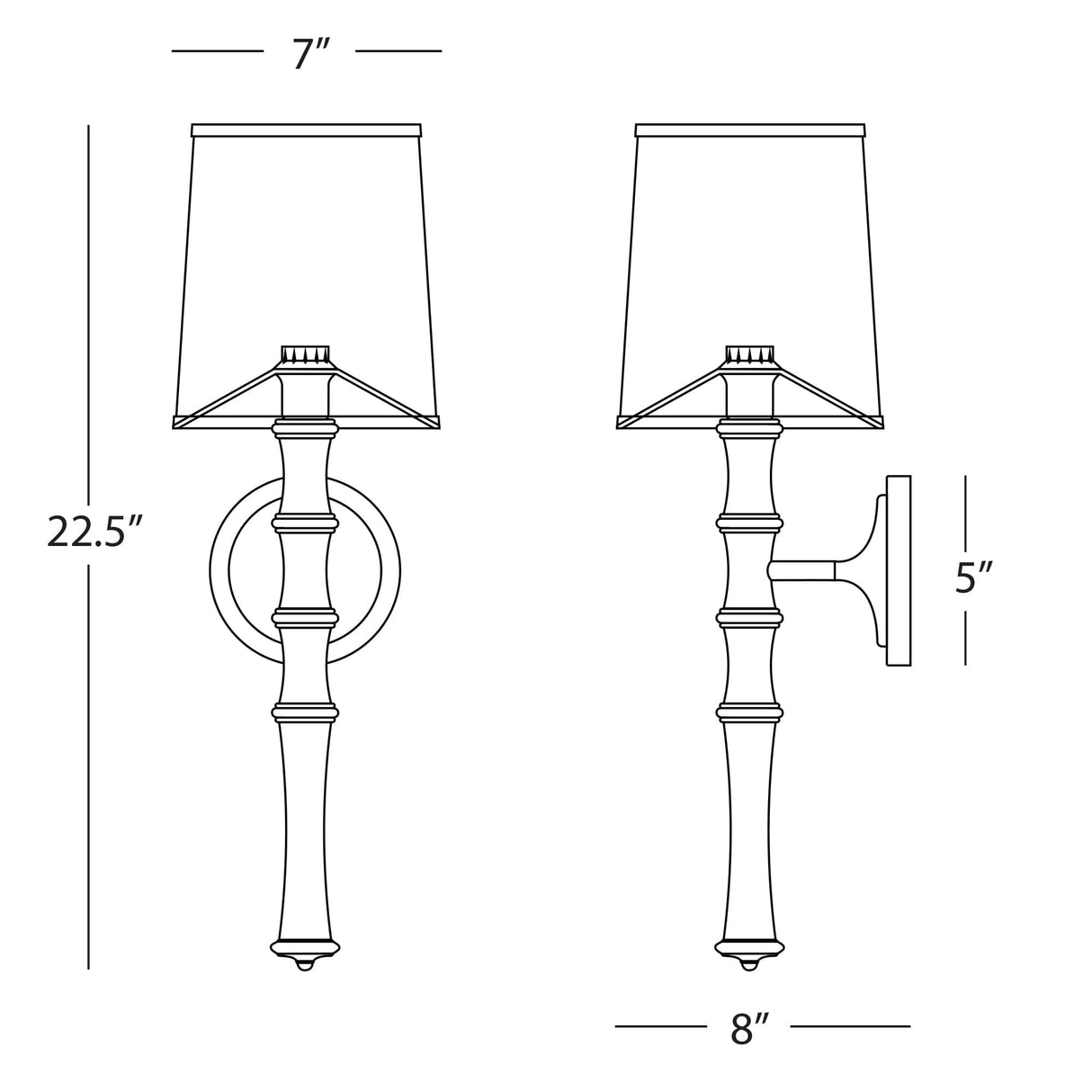 Kane Rose Water Tall Wall Sconce Wall Sconces