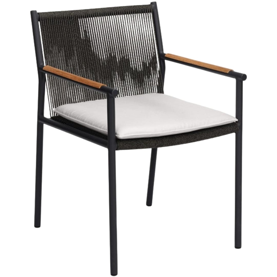Kansas Outdoor Dining Chair Outdoor Dining Chairs + Benches FURKANSDNCHCHWWAL-WH