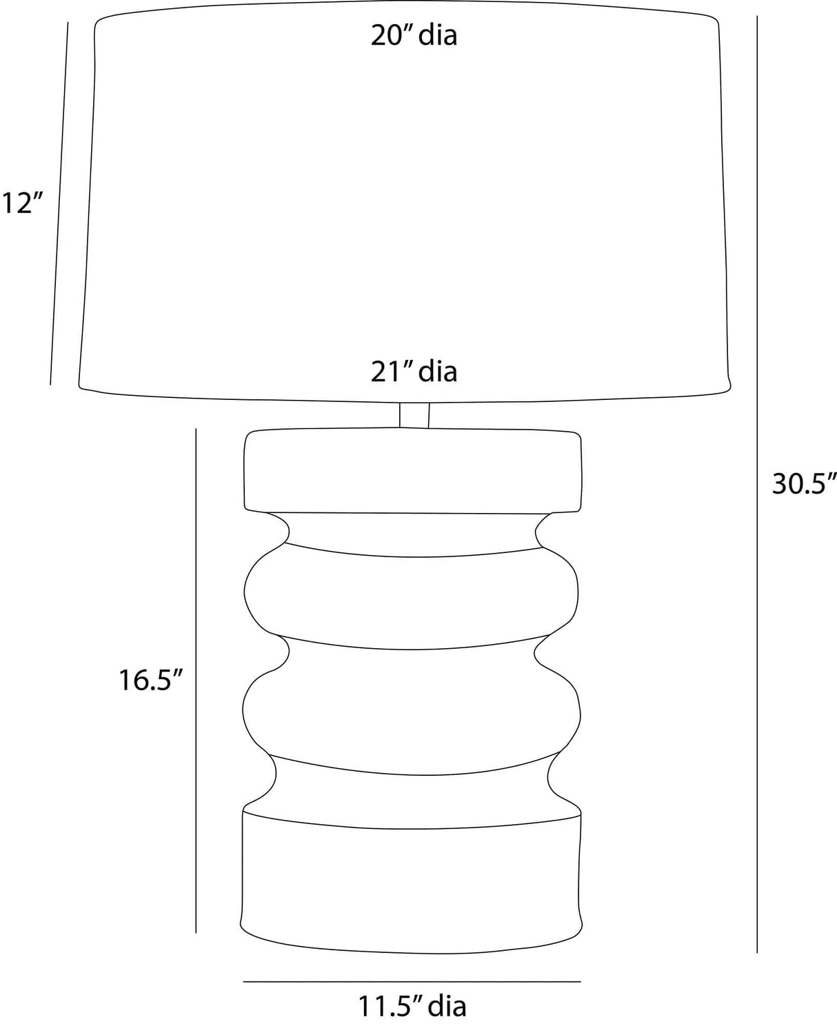 Katrina Lamp Table Lamps PTC58-421 796505723673