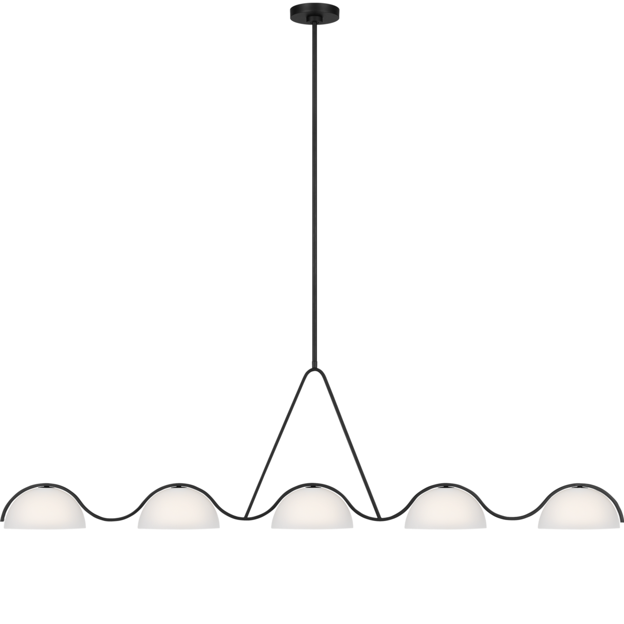 Kelly Wearstler Nido Linear Chandelier Chandeliers kelly-wearstler-KC1125MBK 014817640335