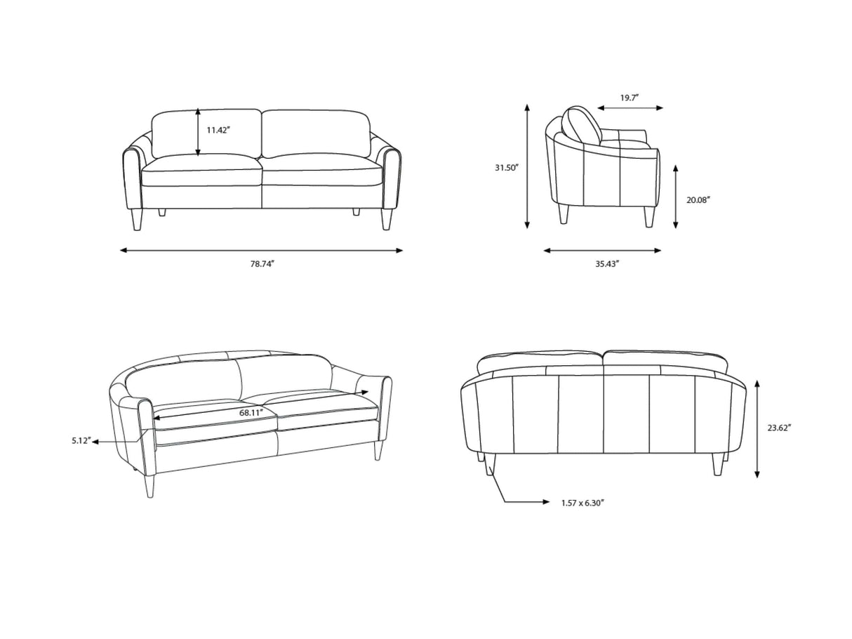 Kenmare Sofa Sofa KENM001-317936 889292875905